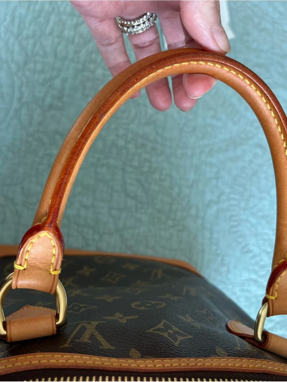 Louis Vuitton Lock It Vertical Monogram Handbag and LV amfar envelope